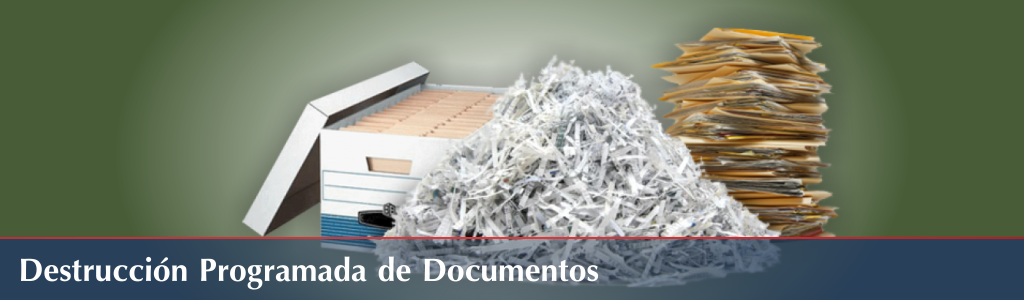 destrucción de documentos